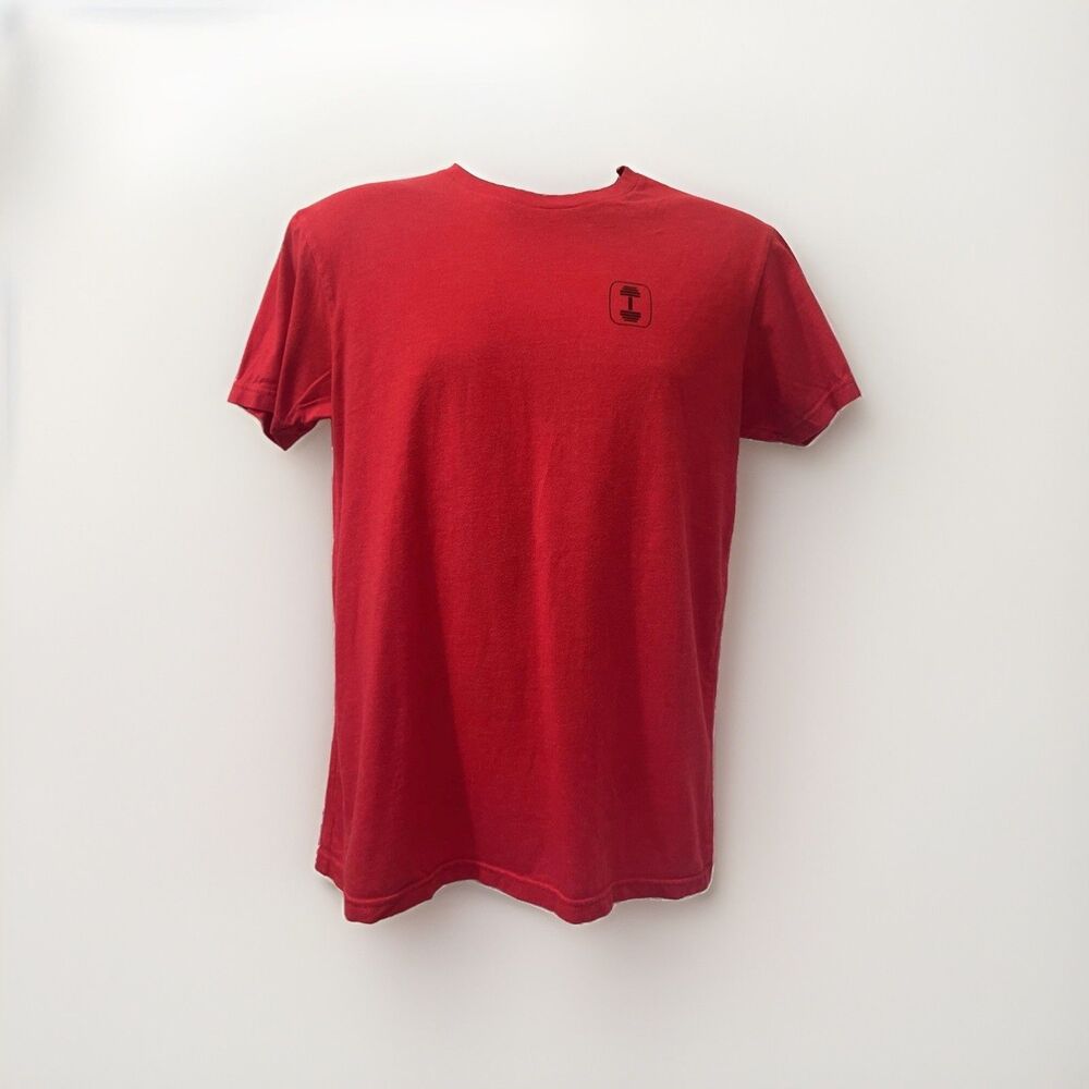 The Lift Box Short Sleeve T Shirt Mens M Red Gym Training Weight Power Lifting